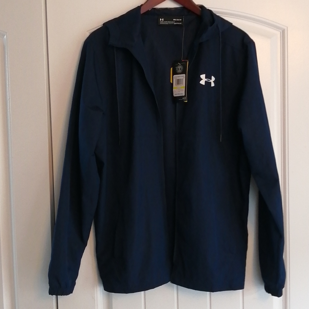 Under Armour blue zip-up jacket